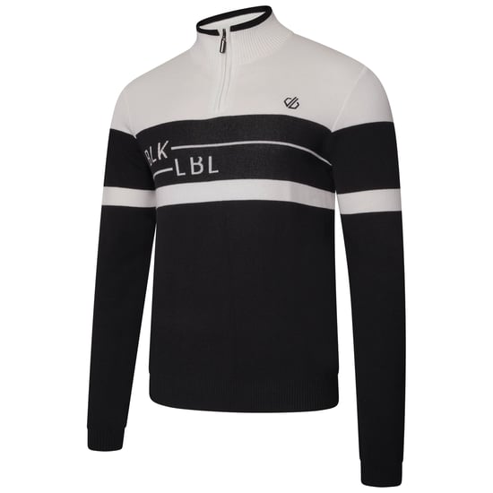 Dare 2B Mens Outgoing II Knitted Jumper (White/Black) - Image 3