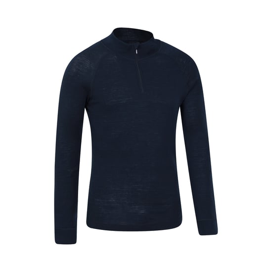 Mountain Warehouse Mens Merino Wool Base Layer Top (Pack of 2) (Navy)