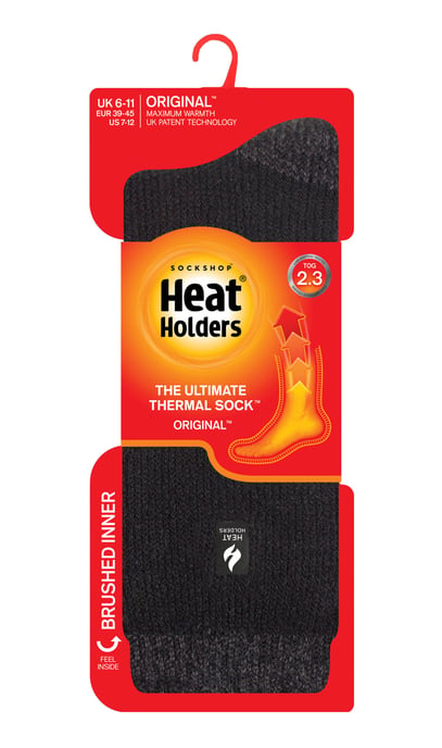 Calentadores - Calcetines Térmicos Extra Gruesos para Hombre para Invierno | Calcetines Aislantes de Forro Polar Cálido | Regalos para Hombre - Negro / Carbón Talón y Puntera (Berlín) - Image 2