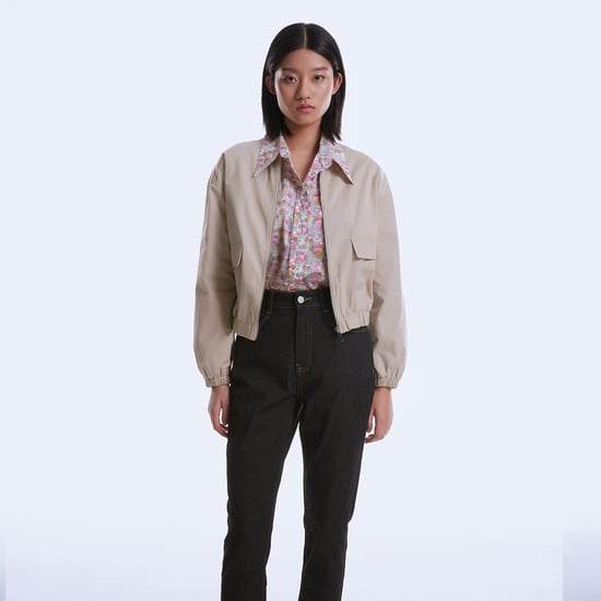 Minimlalist short bomber jacket - Image 3