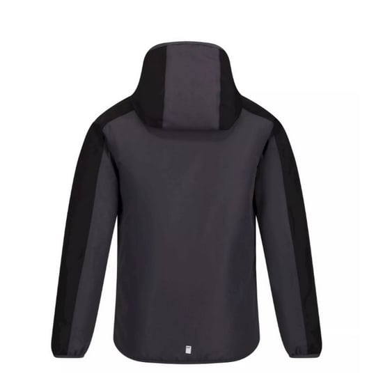 Regatta Childrens/Kids Volcanics VI Waterproof Jacket (Black/Dark Grey) - Image 2