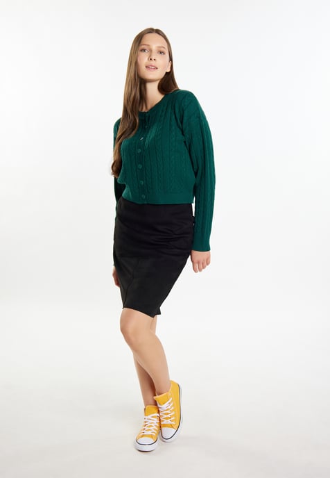 Mymo Cardigan women dark green - Image 2
