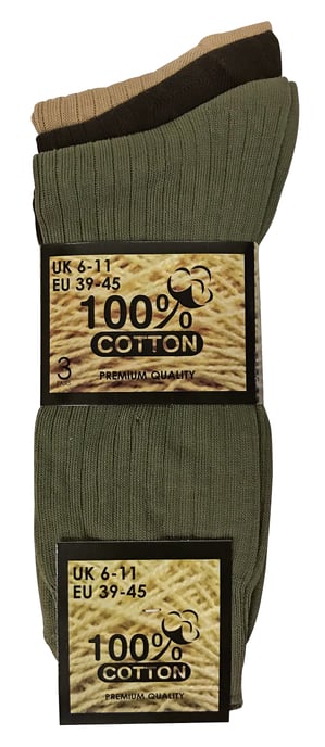 Lote de 6 calcetines de algodón 100% transpirables y de colores para hombre - Image 2