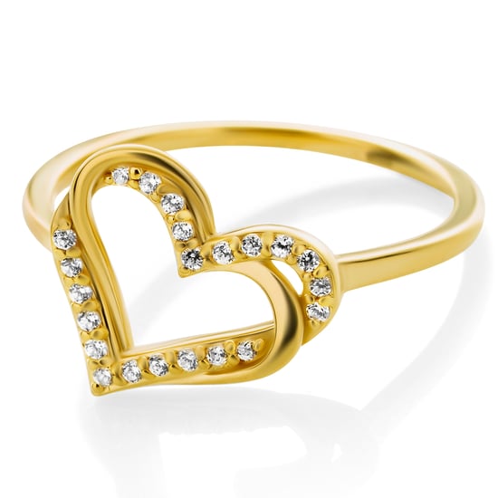 Orphelia 'Cecilia' Women's 925 Sterling Silver Ring - Gold ZR-7584/G - Image 1