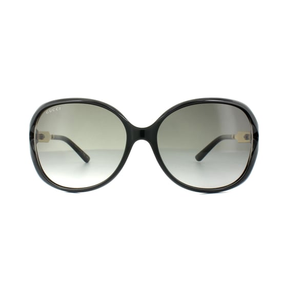 Gafas de sol Gucci 0076S 002 Negro Oro Gris Degradado - Image 1