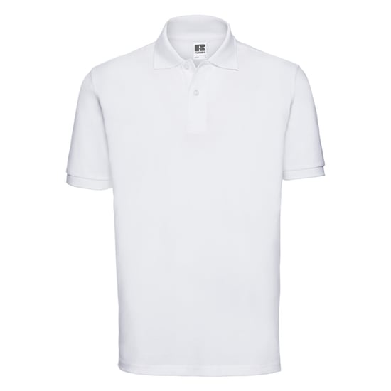 Russell Mens Classic Cotton Polo Shirt (White) - Image 1