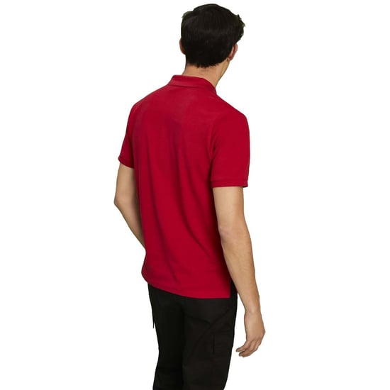 Asquith & Fox Mens Plain Short Sleeve Polo Shirt (Cherry Red) - Image 2