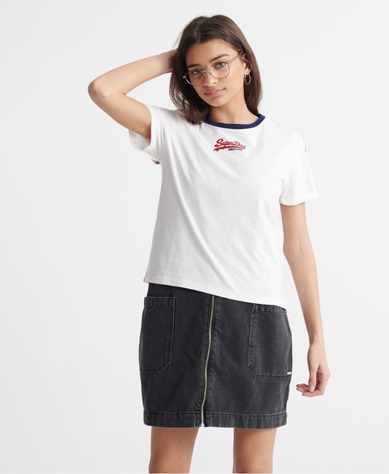 Superdry Vintage Logo Micro Boxy T-Shirt - Image 1