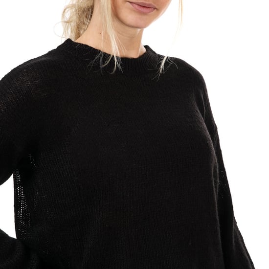 Women's Brave Soul Crew Neck Jumper in Black