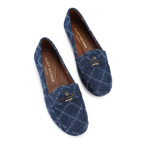 Kurt Geiger London Denim Kgl Greenwich Moccasin Loafers