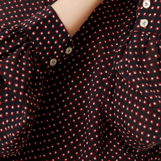 Round neck blouse and mini square prints - Image 6