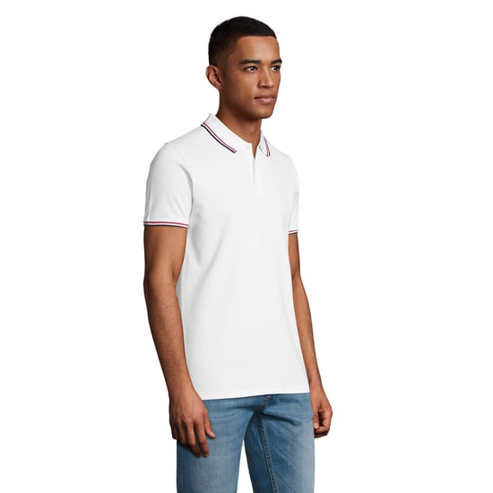 SOLS Mens Prestige Polo Shirt (White) - Image 3