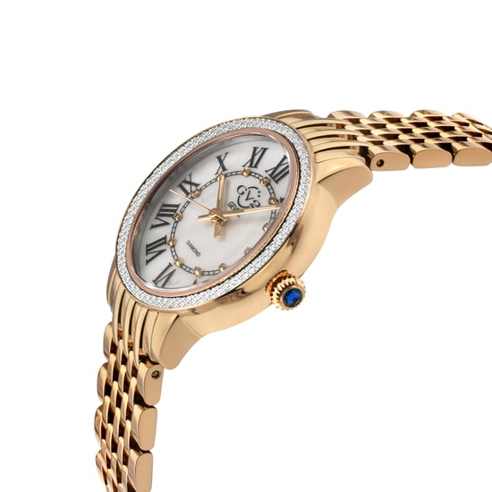 Reloj de Diamantes Astor III con Dial de MOP, Cuarzo Suizo, Acero Inoxidable - Image 2