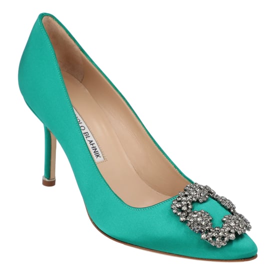 Manolo Blahnik Hangisi 090 Pumps Green - Image 2