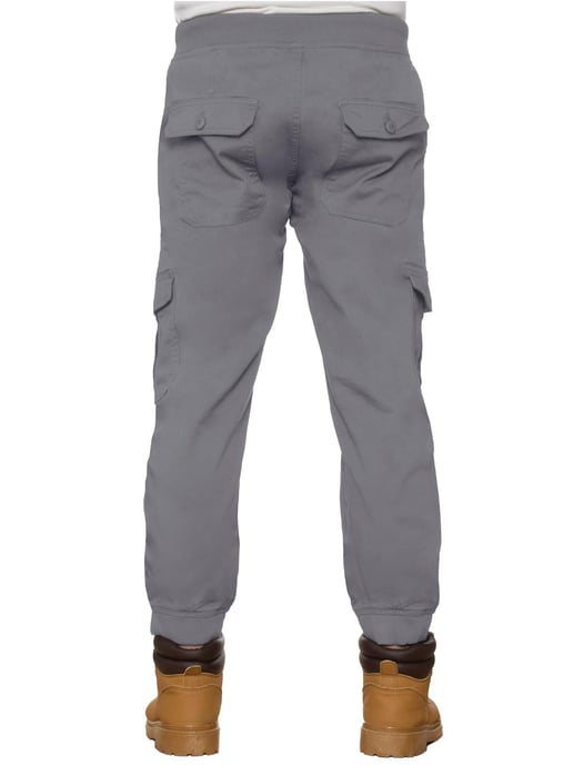 Enzo | Mens Cuffed Cargo Jean Joggers - Image 4