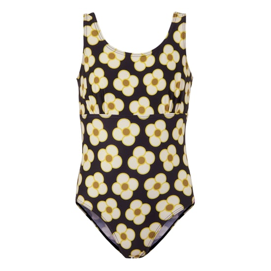 Regatta Girls Orla Kiely Spinning Flower One Piece Swimsuit (Black) - Image 1