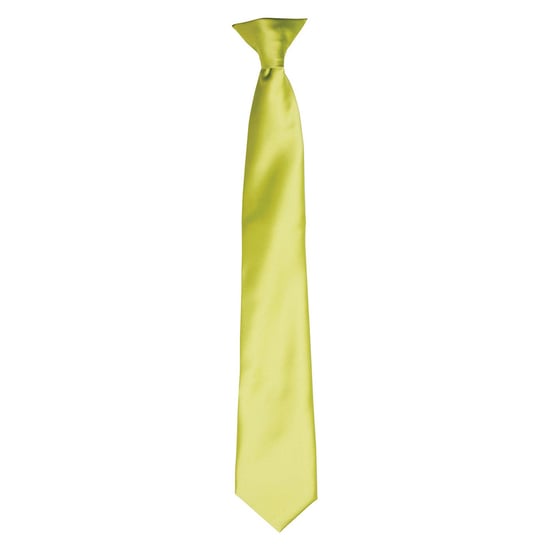 Premier Unisex Adult Satin Tie (Lime) - Image 1