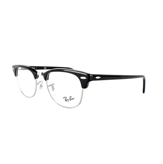 Montura de Gafas Ray-Ban Redonda Brillante Negra Unisex para Mujeres - Image 2