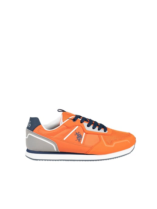 U.S. Polo Assn. Sneaker Nobil004 Men's Orange - Image 1