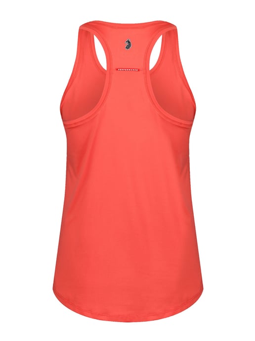 Luke 1977 Womens Row Gym Vest in Coral