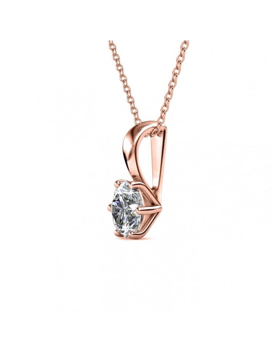 Colgantes con Piedras de Nacimiento - Oro Rosa y Cristal - Image 3