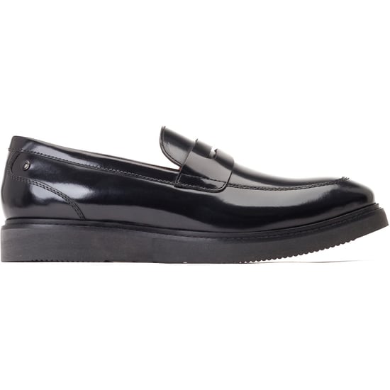 Base London Sid Leather Men's Black Loafers - Image 5