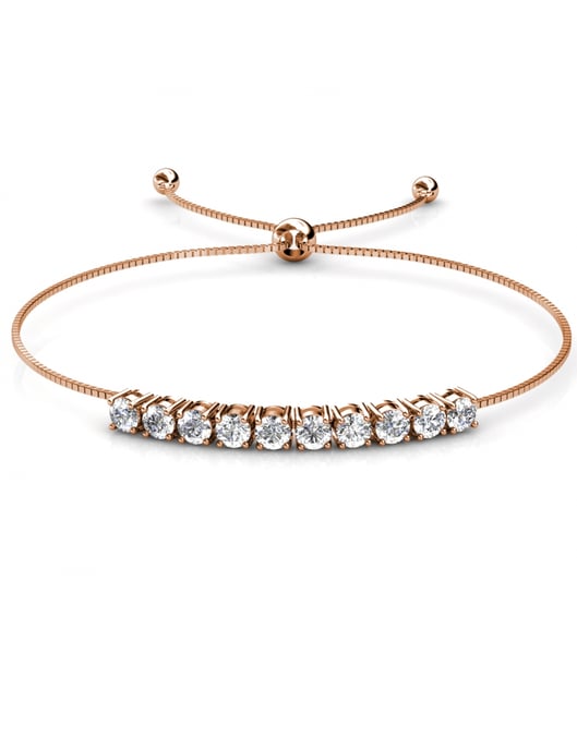 Conjunto Vernice Stone Crystal Mia - Oro rosa y cristal - Image 3
