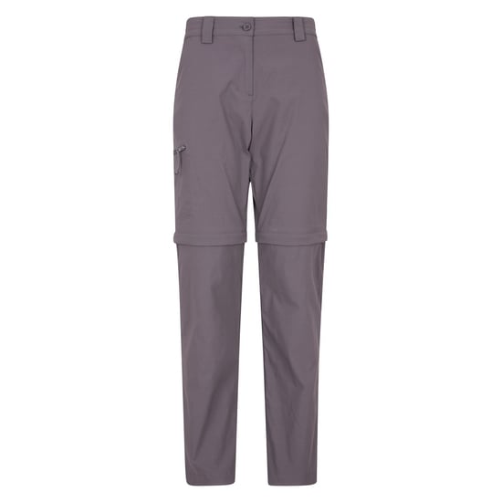 Mountain Warehouse Womens/Ladies Hiker Stretch Zip-Off Trousers (Charcoal) - Image 1