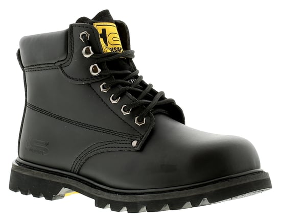 Men's Black Tradesafe Steel Toe Cap Safety Boots - Image 1