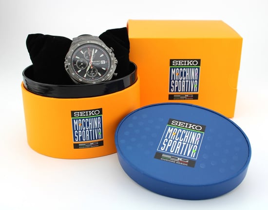 Seiko Macchina Sportiva Men's Black Watch SNAF87P1 - Image 3