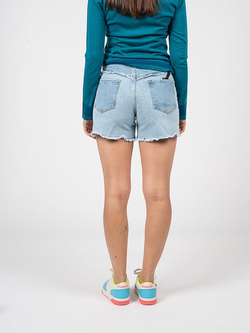 Pinko Bermudas Bradford de mujer azul - Image 5