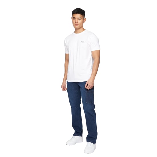 Crosshatch Mens Kremtap Cargo Jeans (Dark Wash) - Image 3