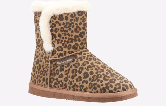 Hush Puppies Ashleigh MEMORY FOAM Slipper Boots Womens - Image 2