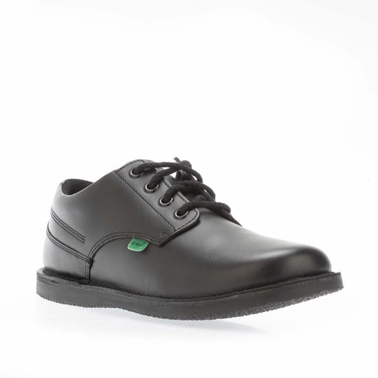 Boy's Kickers Junior Kopi Derby Shoes in Black