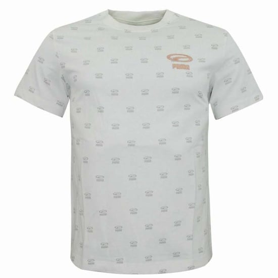 Puma Womens OG All Over Print Tee Graphic T-Shirt Grey 845065 04