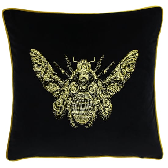 Cojín de poliéster Cerana 50X50 Negro - Image 1