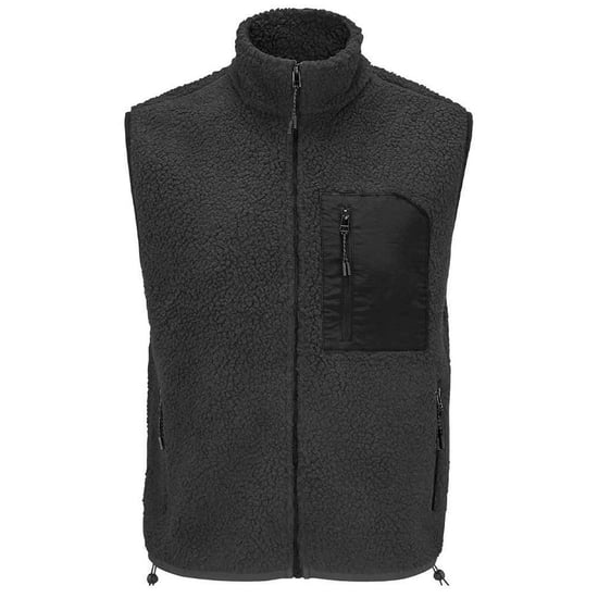 SOLS Unisex Adult Fury Sherpa Body Warmer (Carbon/Grey/Black) - Image 1