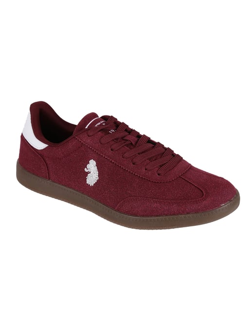 Luke 1977 Men's  Berg Suede Trainers in Claret