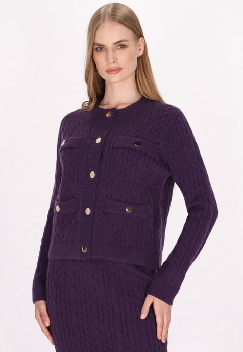 Dreimaster Cardigan women purple - Image 3