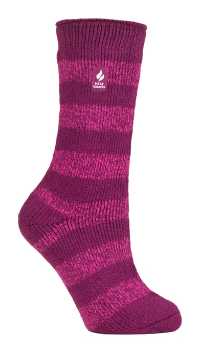 Calentadores - Calcetines térmicos de invierno para mujer | Calcetines de interior y exterior | Calcetines de peluche | Regalos para mujer - Fucsia oscuro / Berry (Tuscuny) - Image 1
