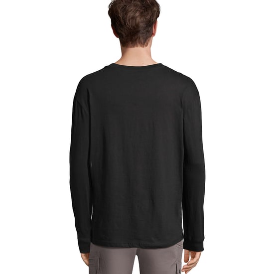 SOLS Unisex Adult Pioneer Long-Sleeved T-Shirt (Deep Black) - Image 2