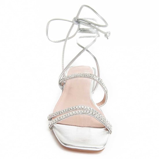 Sandalía plana Montevita Sandsum en plata - Image 4