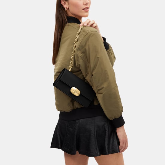 Smooth Leather Eliza Flap Crossbody Bag