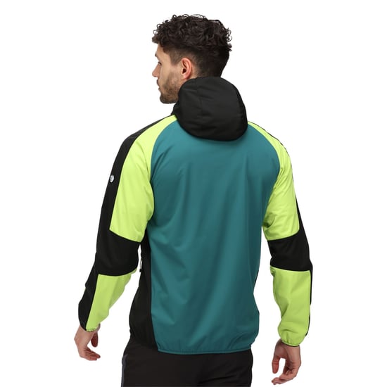 Regatta Mens Tarvos V Soft Shell Jacket (Bright Kiwi/Pacific Green) - Image 6