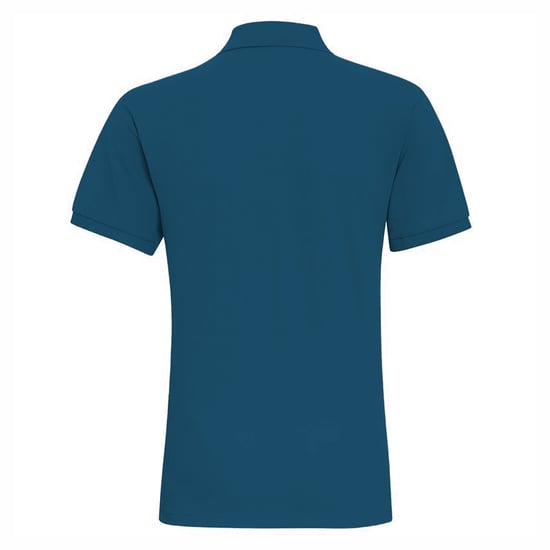 Asquith & Fox Mens Plain Short Sleeve Polo Shirt (Teal Heather) - Image 2
