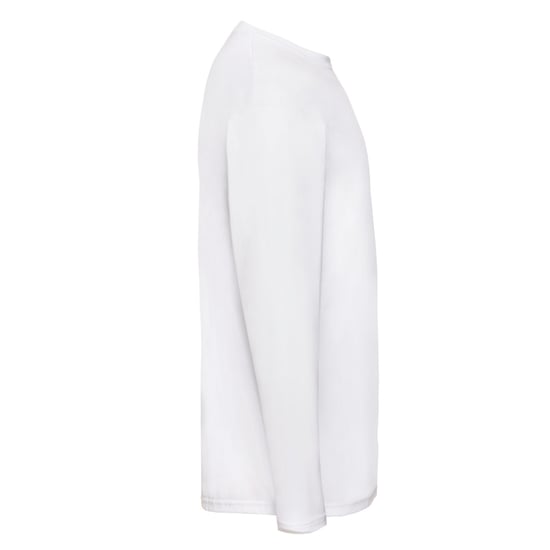 Fruit of the Loom Unisex Adult Valueweight Long-Sleeved T-Shirt (White) - Image 3