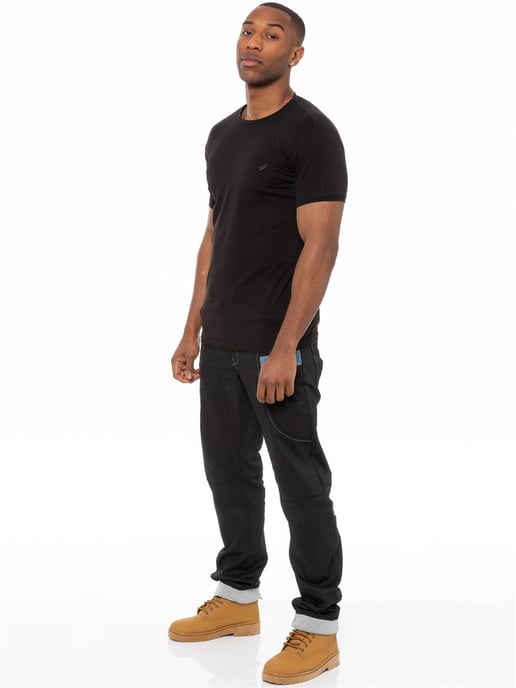 Enzo | Pantalones vaqueros con puños para hombre - Negro/Azul - Image 6