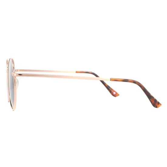 Gafas de sol polarizadas verdes G15 en rosa y oro para unisex Montana Round - Image 3