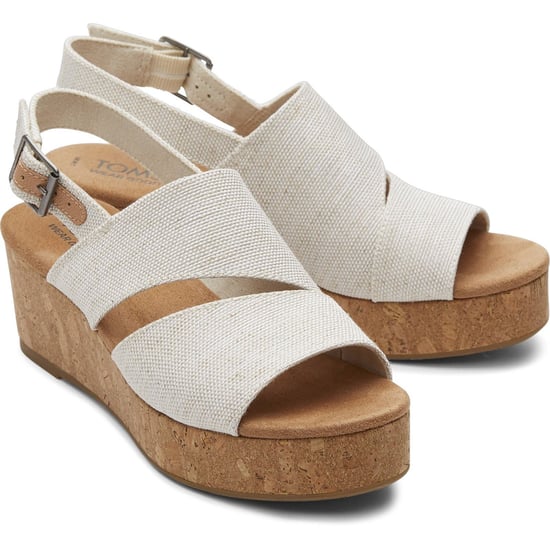 TOMS Claudine Nylon Women's Natural Wedges - Image 1