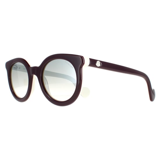 Moncler Round Womens Bordeaux Smoke Mirror ML0015